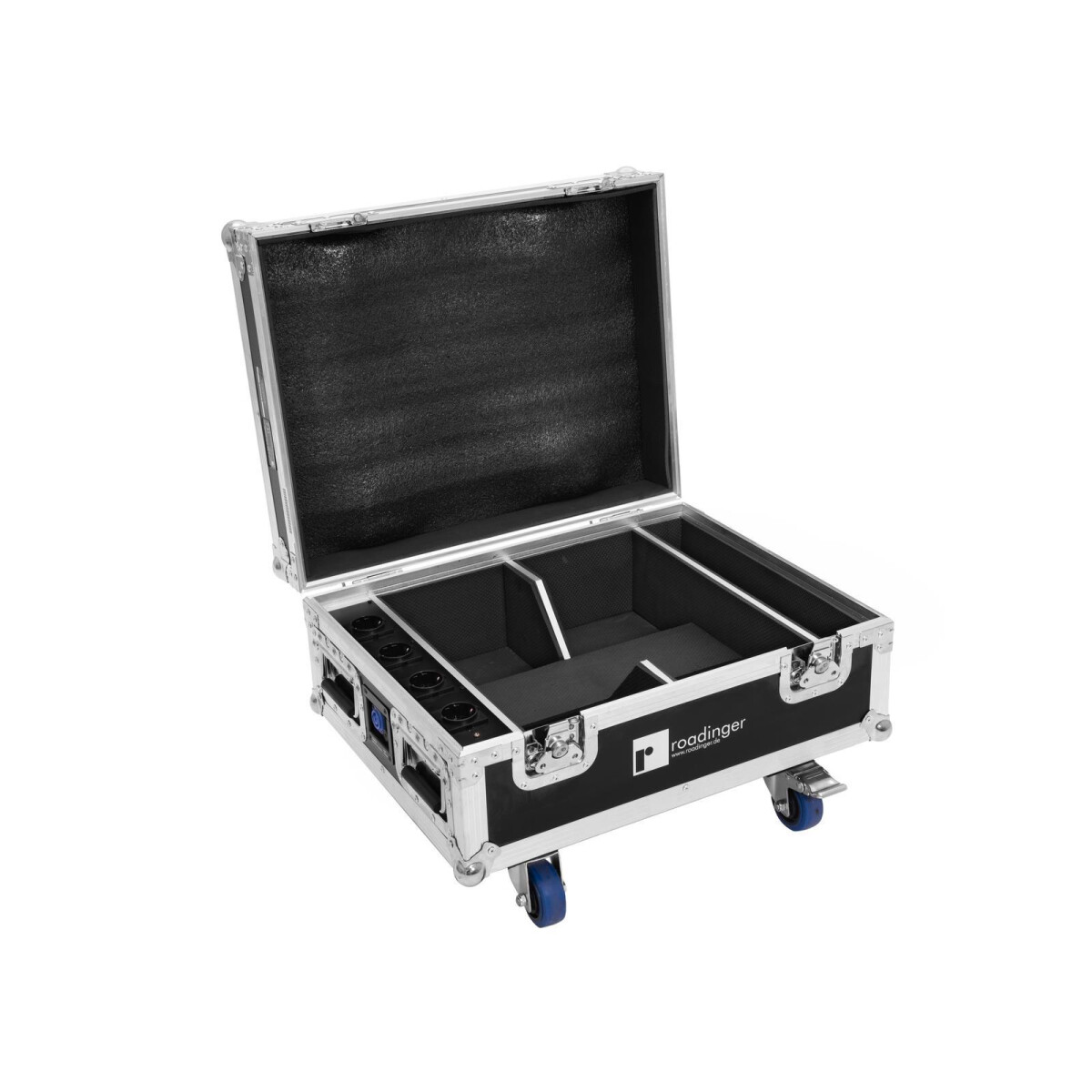 Roadinger Flightcase 4x AKKU IP UP-4 Qui box