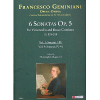 6 Sonaten op.5 H103-108 vol.1 (no.1-3)