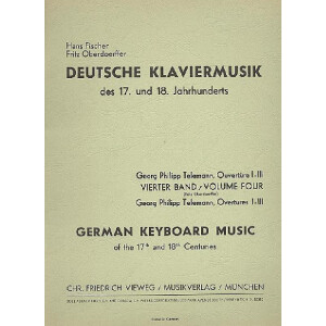 Deutsche Klaviermusik des 17. und 18. Jahrhunderts Band 4