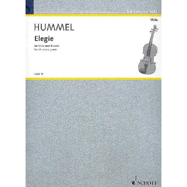 Elegie nach op.103b für Viola und Klavier