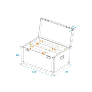 Roadinger Flightcase 2x LED PLL-360