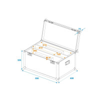 Roadinger Flightcase 2x LED PLL-360