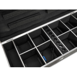 Roadinger Flightcase 8x AKKU UP-4 QuickDMX with charging function