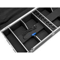 Roadinger Flightcase 8x AKKU IP UP-4 QuickDMX mit Ladefunktion