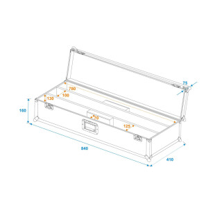 Roadinger Flightcase 2x LED STP-10 ABL Sunbar