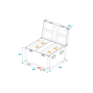 Roadinger Flightcase 2x LED TMH-X Bar 5