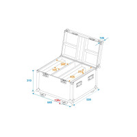 Roadinger Flightcase 2x LED TMH-X Bar 5
