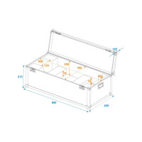 Roadinger flight case 1x LED SL-400