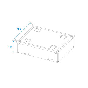 Roadinger Flightcase 2x LED TMH-75
