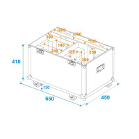 Roadinger Flightcase 2x LED TMH-75