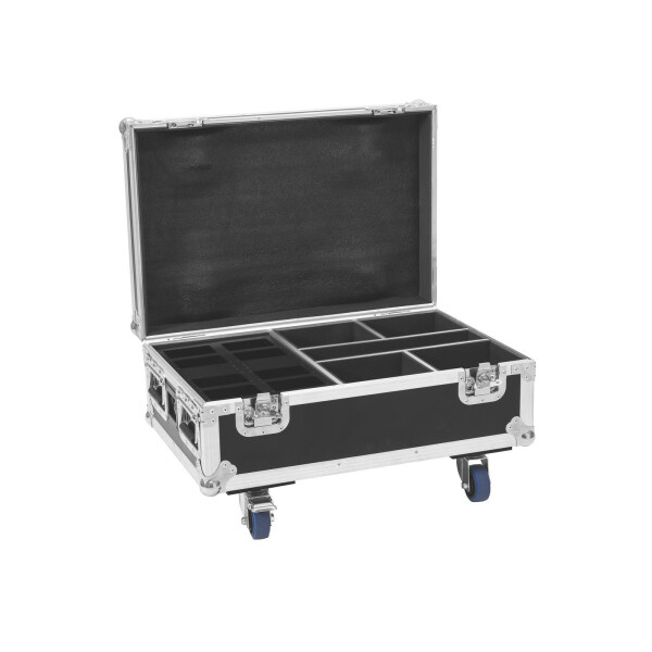 Roadinger Flightcase 4x AKKU IP UP-4 Plus HCL Spot WDMX with charging function