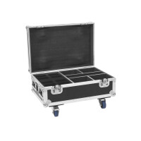 Roadinger Flightcase 4x AKKU IP UP-4 Plus HCL Spot WDMX with charging function
