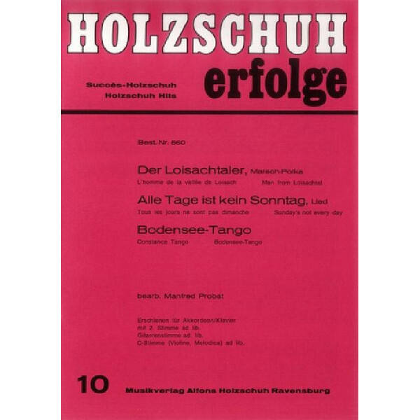 Holzschuh-Erfolge Band 10