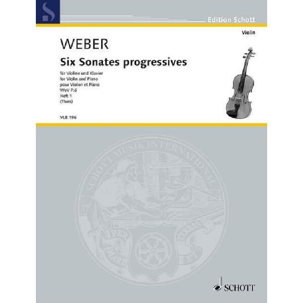 6 Sonates progressives WeVP6 Band 1 (Nr.1-3)