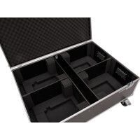 Roadinger Flightcase 4x LED THA-150F theater spot