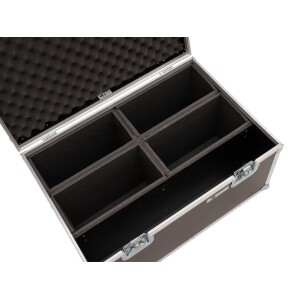 Roadinger Flightcase 4x LED 4/7C-12 Silent Slim Spot