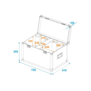 Roadinger TMH-X4 2Case Pro