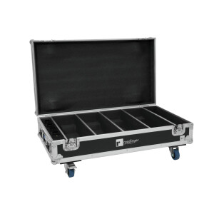 Roadinger Flightcase 4x AKKU BAR-6 QCL with charging function