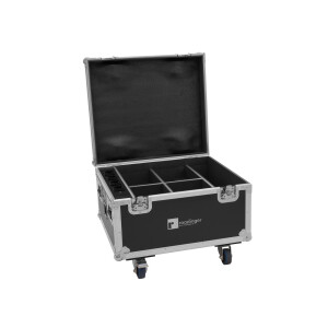 Roadinger Flightcase 4x AKKU IP PAR 7 QCL WDMX mit Ladefunktion