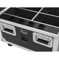 Roadinger Flightcase 4x AKKU IP PAR 7 QCL WDMX mit Ladefunktion