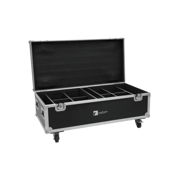 Roadinger Flightcase 8x AKKU IP PAR 7 QCL WDMX with charging function