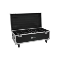 Roadinger Flightcase 8x AKKU IP PAR 7 QCL WDMX with charging function