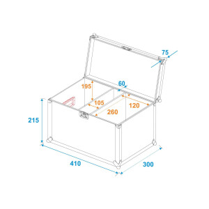 Roadinger Flightcase 2 x LED CBB-2 COB RGB strip