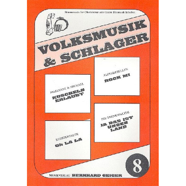 Volksmusik und Schlager Band 8