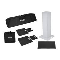 Eurolite 2x Stage Stand 100cm inkl. Cover und Tasche, schwarz