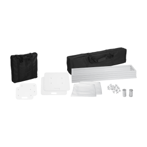 Eurolite 2x Stage Stand 100cm incl. cover and bag, white