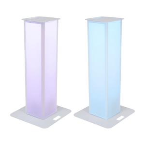 Eurolite 2x Stage Stand 100cm incl. cover and bag, white