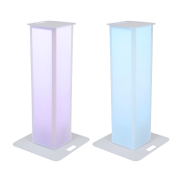 Eurolite 2x Stage Stand 100cm incl. cover and bag, white