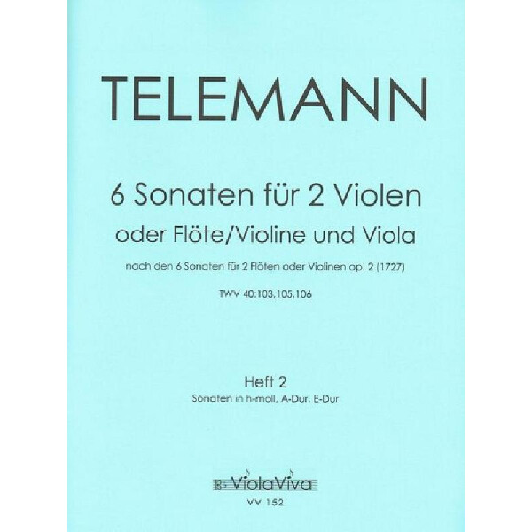 6 Sonaten op.2 Band 2 (Nr.4-6)