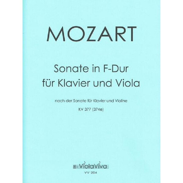 Sonate F-Dur KV377 für Violine und Klavier