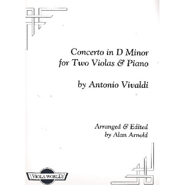 Concerto in D Minor for 2 violas and piano