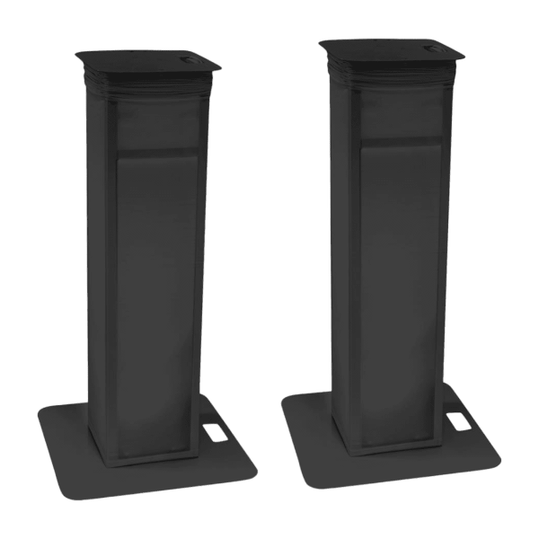Eurolite 2x Stage Stand variable including cover and bag, black