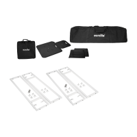 Eurolite 2x Stage Stand variable including cover and bag, black