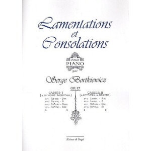 Lamentations et Consolations op.17