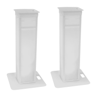 Eurolite 2x Stage Stand variable including cover and bag, white