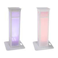 Eurolite 2x Stage Stand variable including cover and bag, white