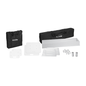 Eurolite 2x Stage Stand 150cm incl. cover and bag, white