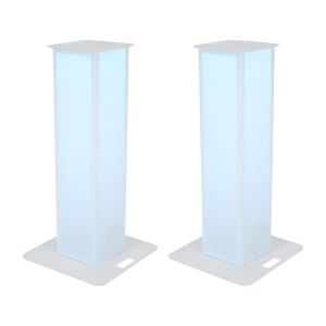 Eurolite 2x Stage Stand 150cm incl. cover and bag, white