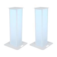 Eurolite 2x Stage Stand 150cm incl. cover and bag, white