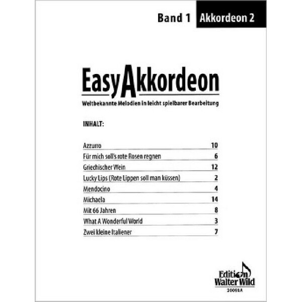 Easy Akkordeon Band 1