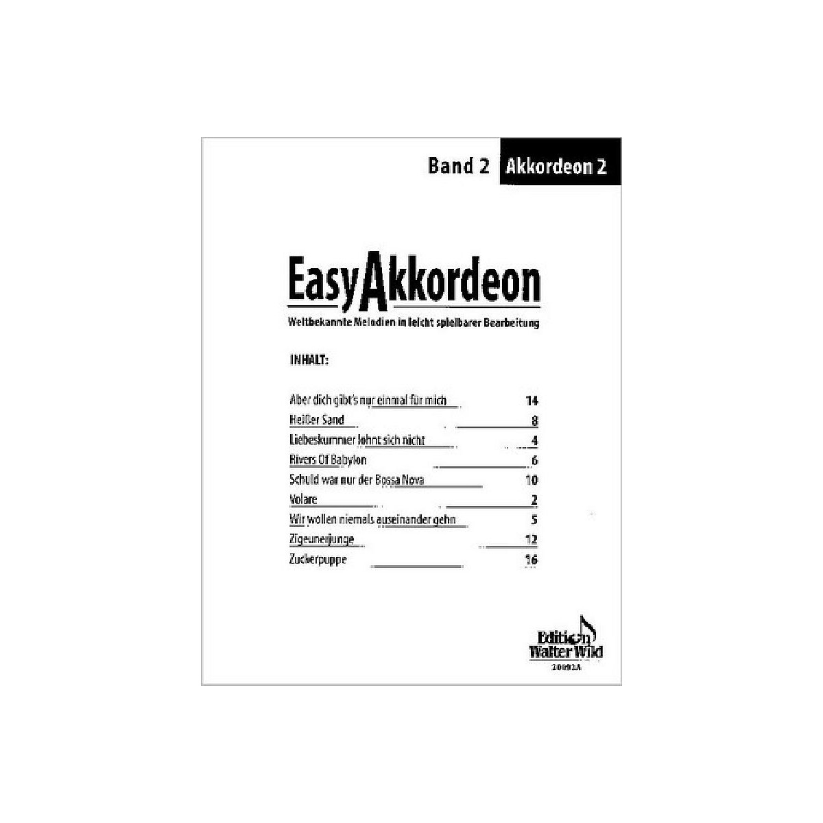 Easy Akkordeon Band 2 Weltbekannte