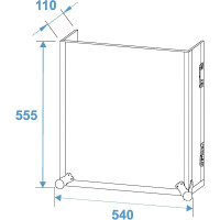 Roadinger Spezial-Kombi-Case TA-1, 18HE mit Rollen