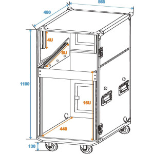 Roadinger special stage case professional with wheels