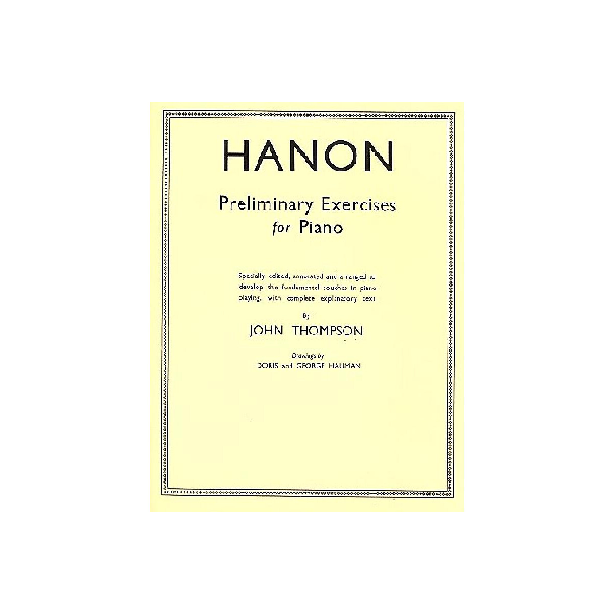 Preliminary exercises for piano box