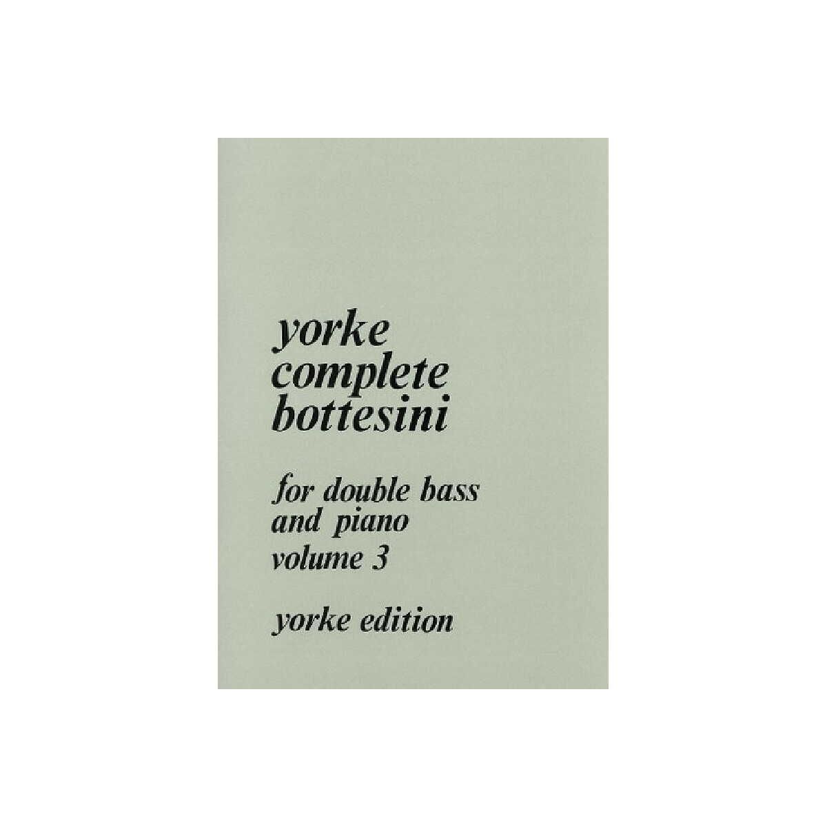 Yorke Complete Bottesini vol.3 box