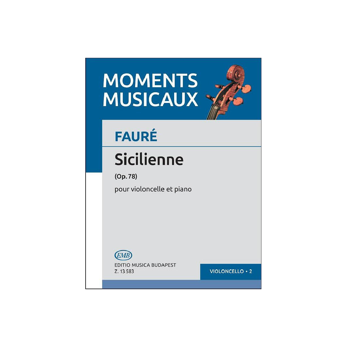 Sicilienne op.78 pour violoncelle box